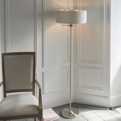 Pagazzi Highclere 3 Light Floor Lamp Brushed Chrome