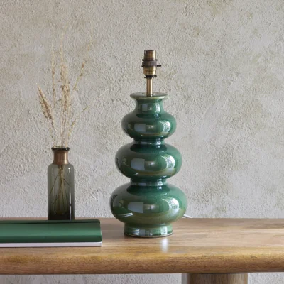Pagazzi Monroe Table Lamp Base - Green Glaze