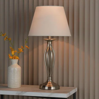Pagazzi Miranda Satin Chrome Table Lamp