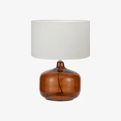 Pagazzi Corby Amber Glass Table Lamp