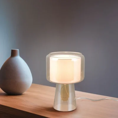 Pagazzi Rocka Amber Table Lamp