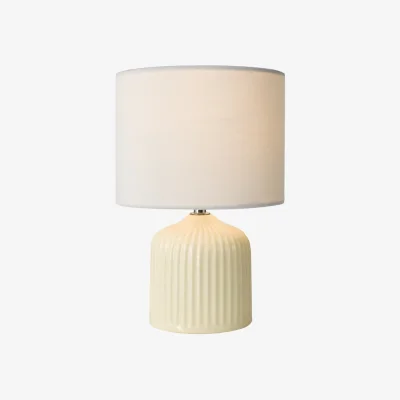 Pagazzi Gigi Twin Pack Ceramic Cream Table Lamps