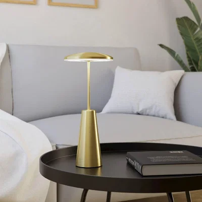 Pagazzi Piccola Gold LED Rechargeable Touch Table Lamp