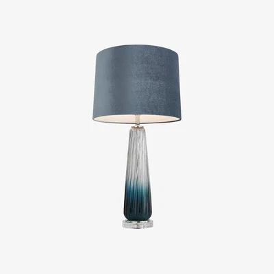 Pagazzi Alura Tapered Blue Ombre Glass Table Lamp