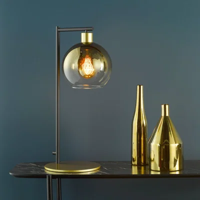 Pagazzi Lycia Gold & Ombre Glass Table Lamp