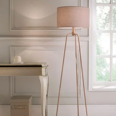 Pagazzi Jerry Antique Copper Tripod Floor Lamp
