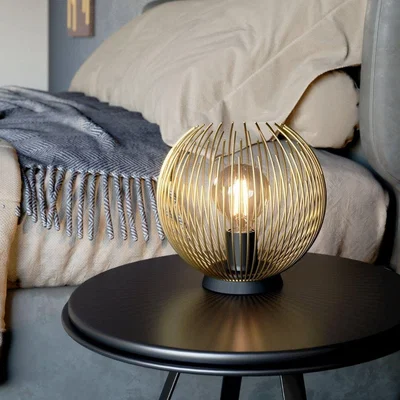 Pagazzi Venezuela Black & Gold Table Lamp