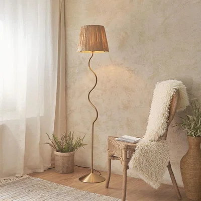 Pagazzi Wriggle Brass Floor Lamp