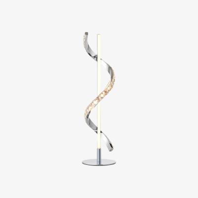 Pagazzi Hyde Chrome And Crystal LED Table Lamp