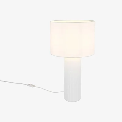Pagazzi Blair Matt White Table Lamp Medium