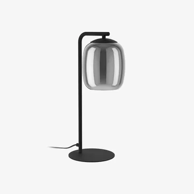 Pagazzi Ciampino Black & Glass Table Lamp