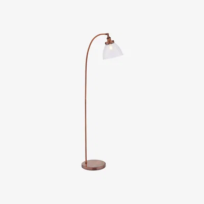Pagazzi Hansen Copper & Glass Task Floor Lamp
