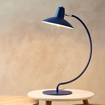 Pagazzi Charlie Curve Blue Desk Table Lamp