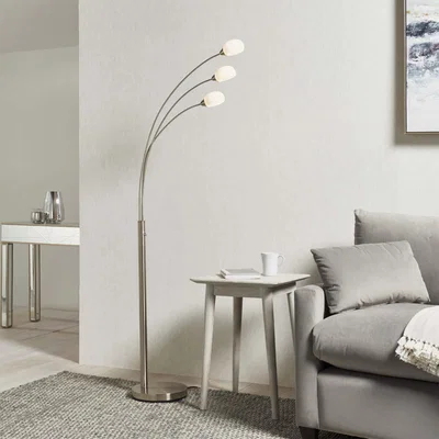 Pagazzi Jaspa 3 Light LED Task Arc Floor Lamp