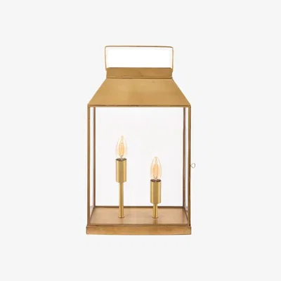 Pagazzi Marieta Antique Brass Lantern Table Lamp