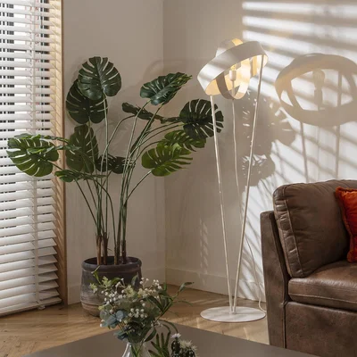 Quatropi Flam & Luce Jupiter Floor Lamp White
