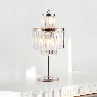 The Range Kensington Townhouse 8 Bulbs Table Lamp - Silver
