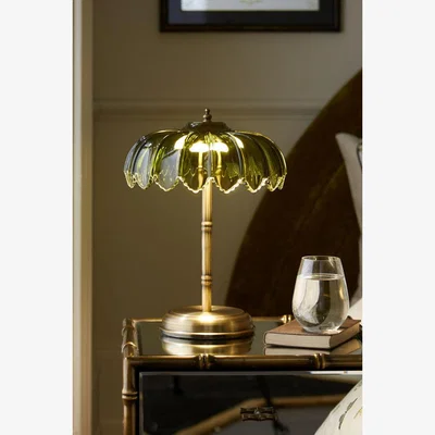 Rockett St George Gold & Green Desert Table Lamp
