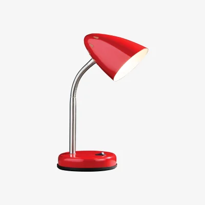 The Range Flexi Red Gloss Desk Lamp - Red