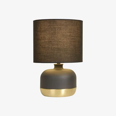 The Range Ezra Black and Gold Touch Lamp - Black