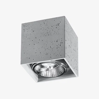 The Range Ceiling lamp VALDE concrete - gray