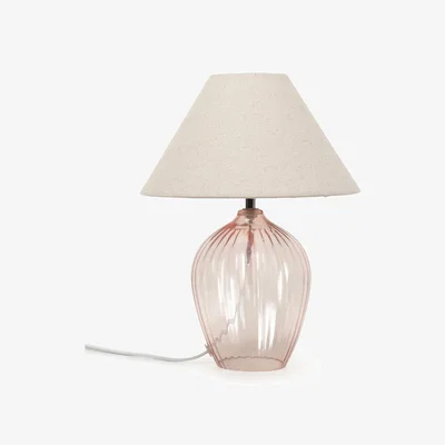 The Range Olivet Glass Table Lamp - Pink