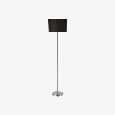 The Range Forma Black Waffle Effect Shade Floor Lamp - Black