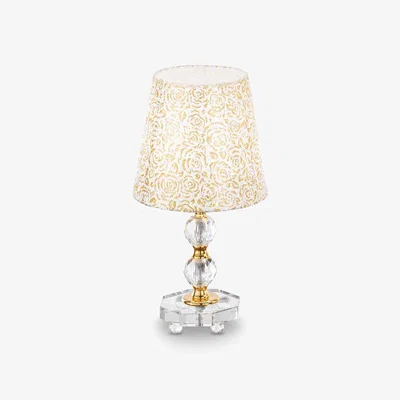 The Range Queen 1 Light Table Lamp with Decoration - Gold