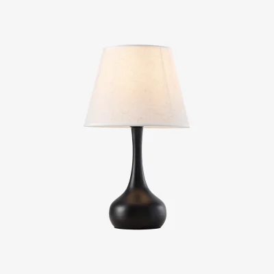 The Range Modern Table Lamp for Bedroom and Living Room - Black & Beige White
