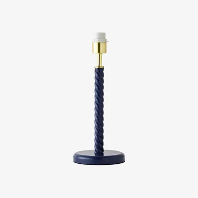 The Range Amara Twist Table Lamp Base Only - Navy Blue - Navy Blue
