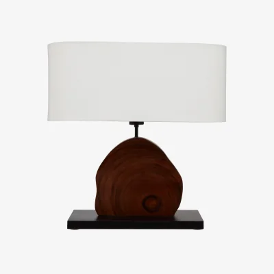 The Range Hestina Wooden Live Edge Design Table Lamp