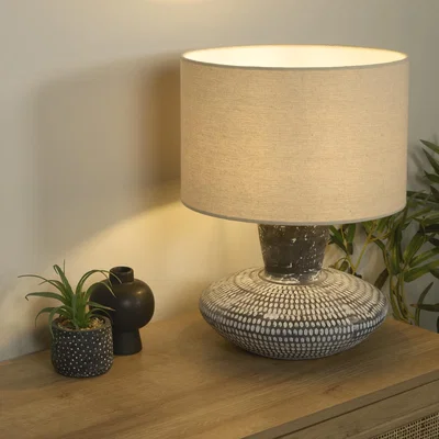 The Range Chennai table lamp Black - Grey
