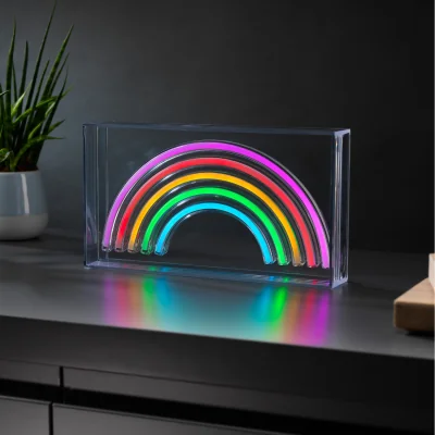 The Range Boxed Rainbow Light Neon - white