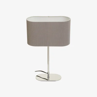 The Range Lilian Shiny Silver Table Lamp - Silver