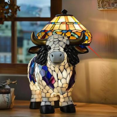 The Range Creative Calf Animal Resin Decorative Table Lamp - Yellow / Style 3
