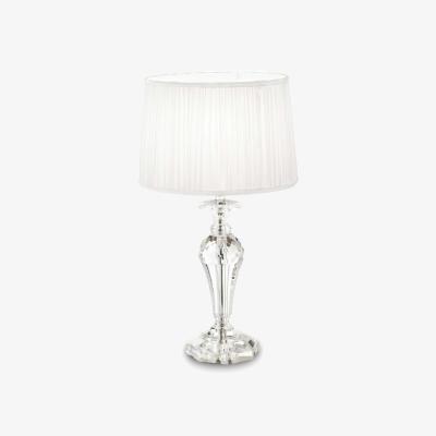 The Range Kate 1 Light Table Lamp with Round Shade - White / 2.81kg