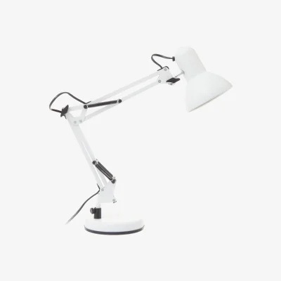 The Range Payton Studio Matte White Metal Lamp