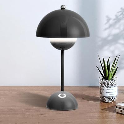 The Range Black Flower Shape Dimmable LED Desk Lamp Rechargeable - Black