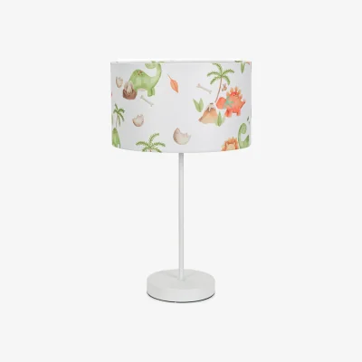 The Range Charlie White Table Lamp Dinosaur Shade - White / Bulb Included