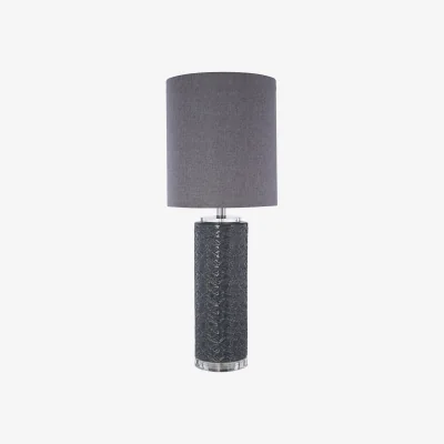 The Range Una Table Lamp with EU Plug - Grey