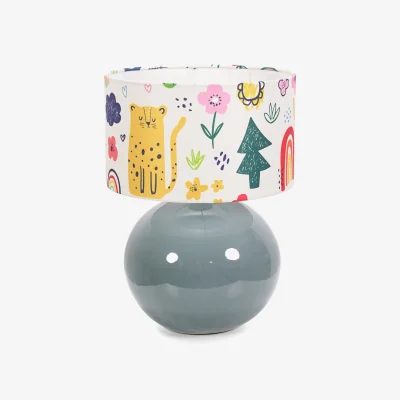 The Range Bosco Eucalyptus Table Lamp Doodle Shade - Eucalyptus / Bulb Not Included