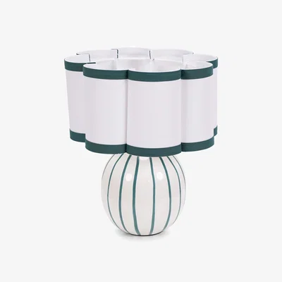 The Range Rohan Ceramic Table Lamp - Sky Blue / Includes Bulb
