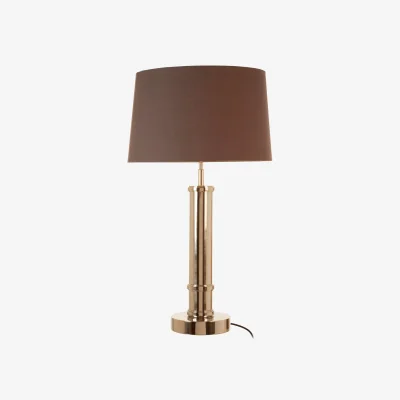 The Range Skye Table Lamp with Wide Tubular Base - Silver