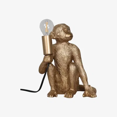 The Range Gold Table Lamp - Gold Resin