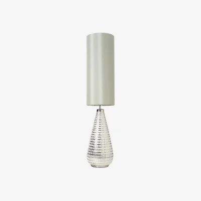 The Range Brodie Ceramic Floor Lamp - Silver