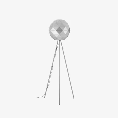 The Range Mateo Silver Finish Floor Lamp - Silver