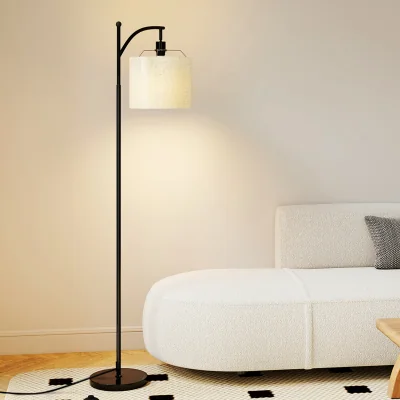 The Range Standing Floor Lamp with LED Light and Remote - White