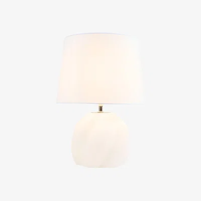 The Range Millie Glass Table Lamp - White