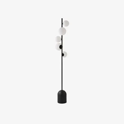 The Range Marlow Black 5 Way Floor Lamp - Black
