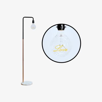 The Range Talisman Black Copper Floor Lamp White E - Brown